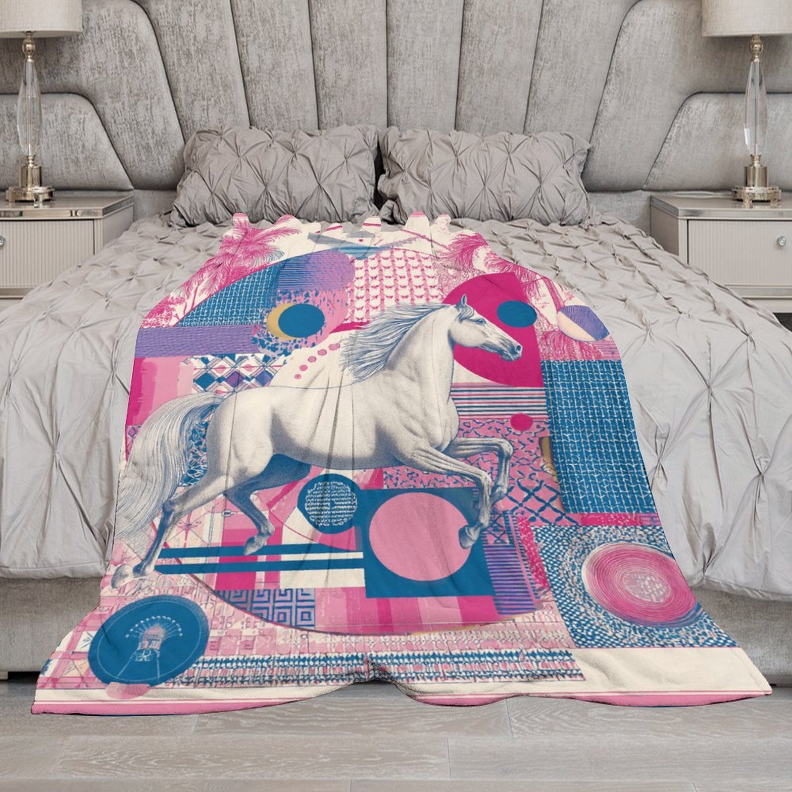 H Designer Horse blanket blanket throw cashmere vibration blanket copert Home Travel Throw Summer Air Conditioner Beach home bedding blankets throws H