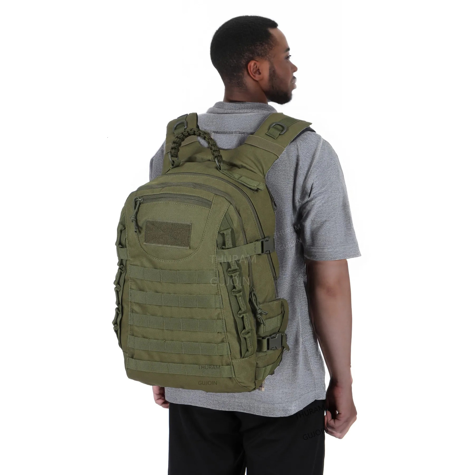 38L Tactical Backpack Style Large Capacity Waterproof Outdoor Rucksack with MOLLE System Hiking Camping Travel Bug Out Bag 251021