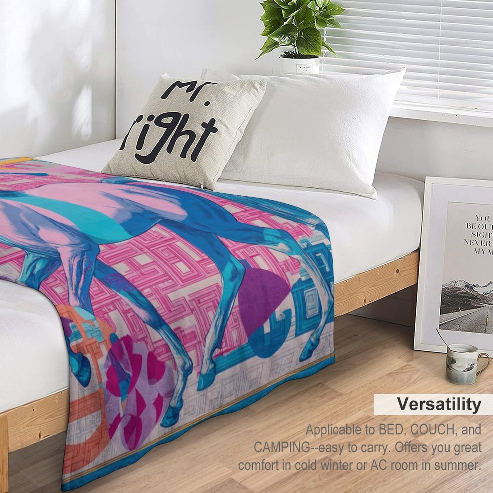H Designer Horse blanket blanket throw cashmere vibration blanket copert Home Travel Throw Summer Air Conditioner Beach home bedding blankets throws H