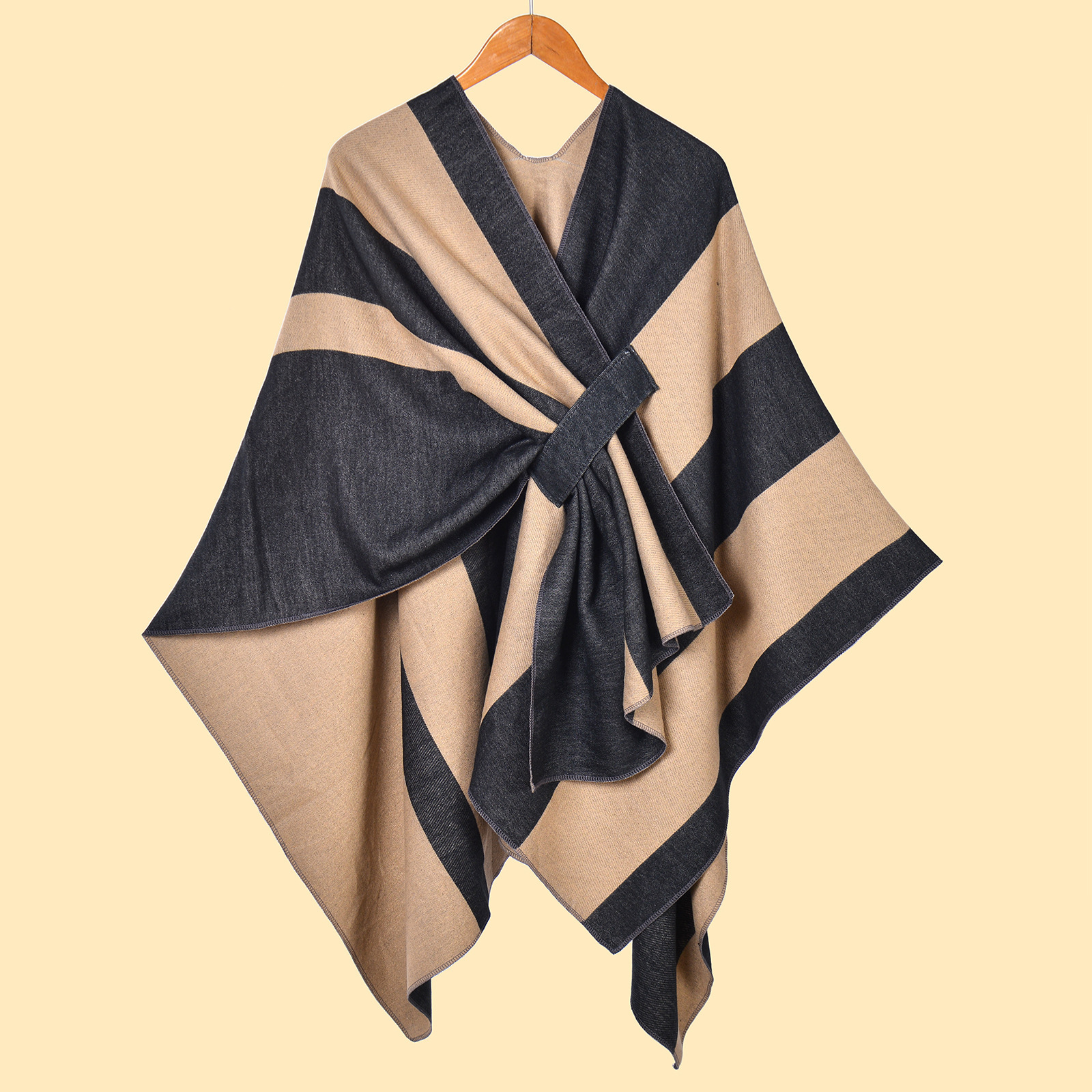 Simple Womens TieSlit Shawl for Spring and Autumn Travel Photography Warm Outdoor Cape Hot Sale New
