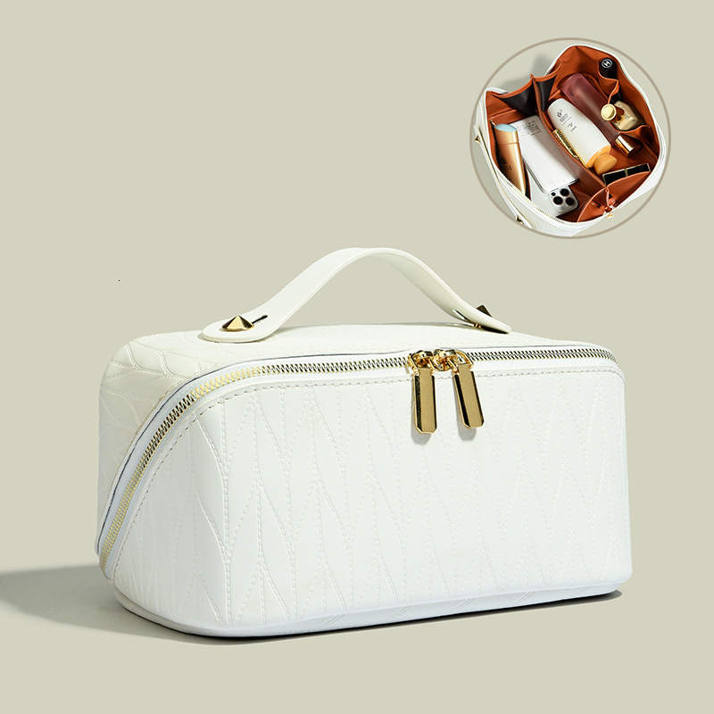 Luxury Brand Designer Bag Large Capacity Portable High-End Makeup Bag For Travel Waterproof Cosmetic Toiletry Organizer