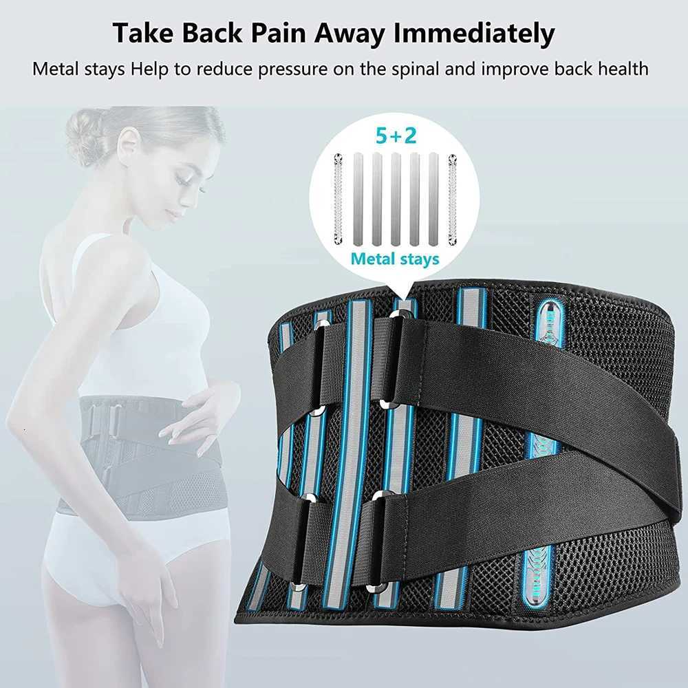 Back Brace for Men and Women Breathable Waist Lumbar Lower Back Support Belt for Sciatica Herniated Disc Scoliosis Back Pain Y251025
