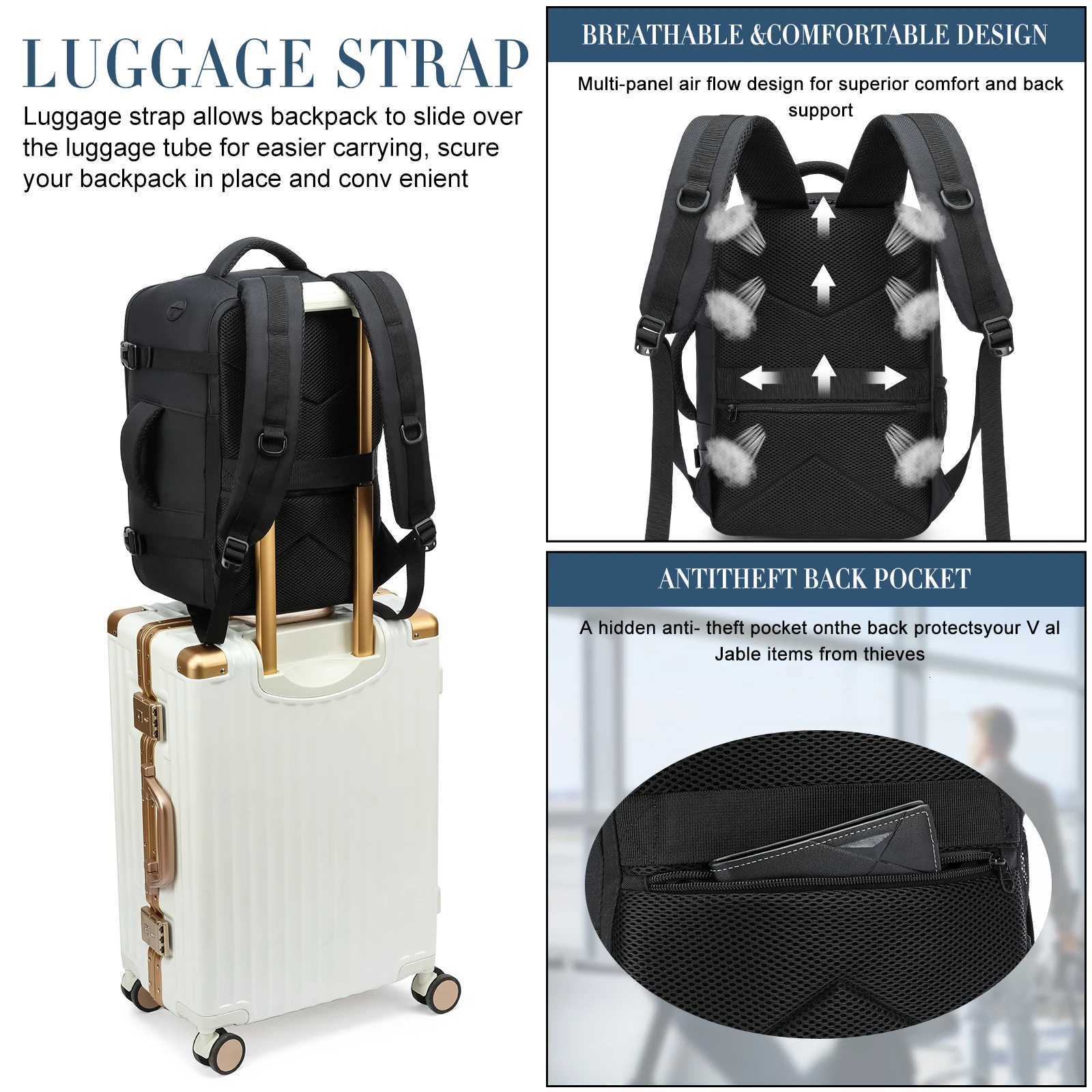 travel backpacks 40x20x25 ryanair Hand luggage with laptop compartment portable luggage students business people school cabinbag W251025