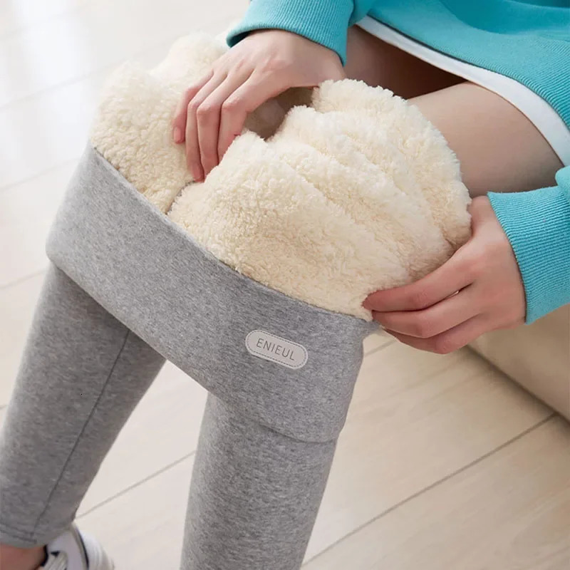 Thermal Leggings Women Winter High Waist Simplicity Plus Velvet Warm Pants for Woman Slim Elasticity Fleece Comfortable Leggins 251018