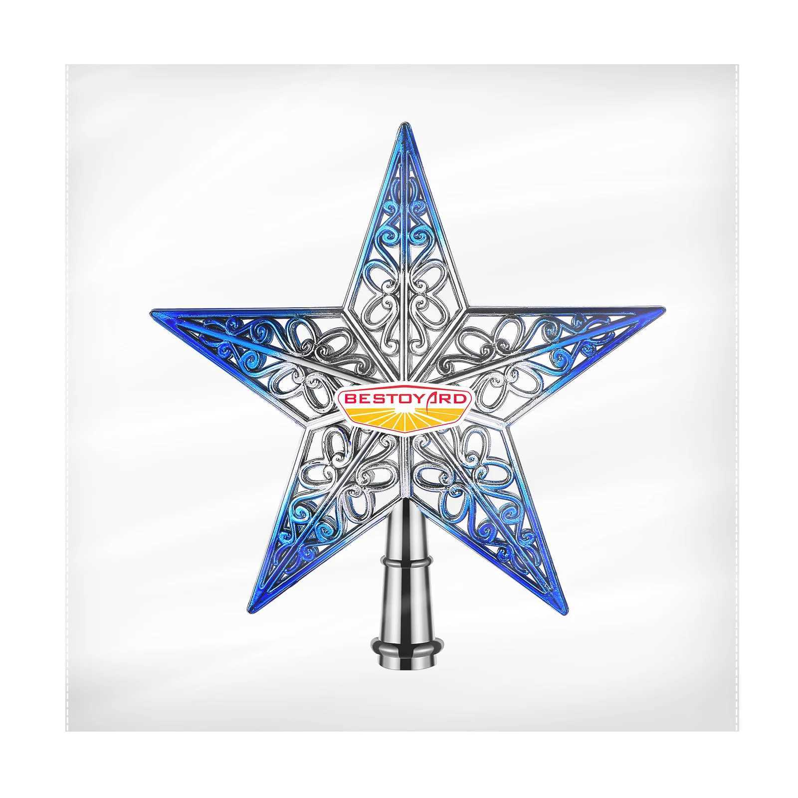 Blue Christmas Tree Star Topper Pendant Drop naments Garland Supplies Xmas Decor Holiday Gifts Festive Party Decorations Tree C251024