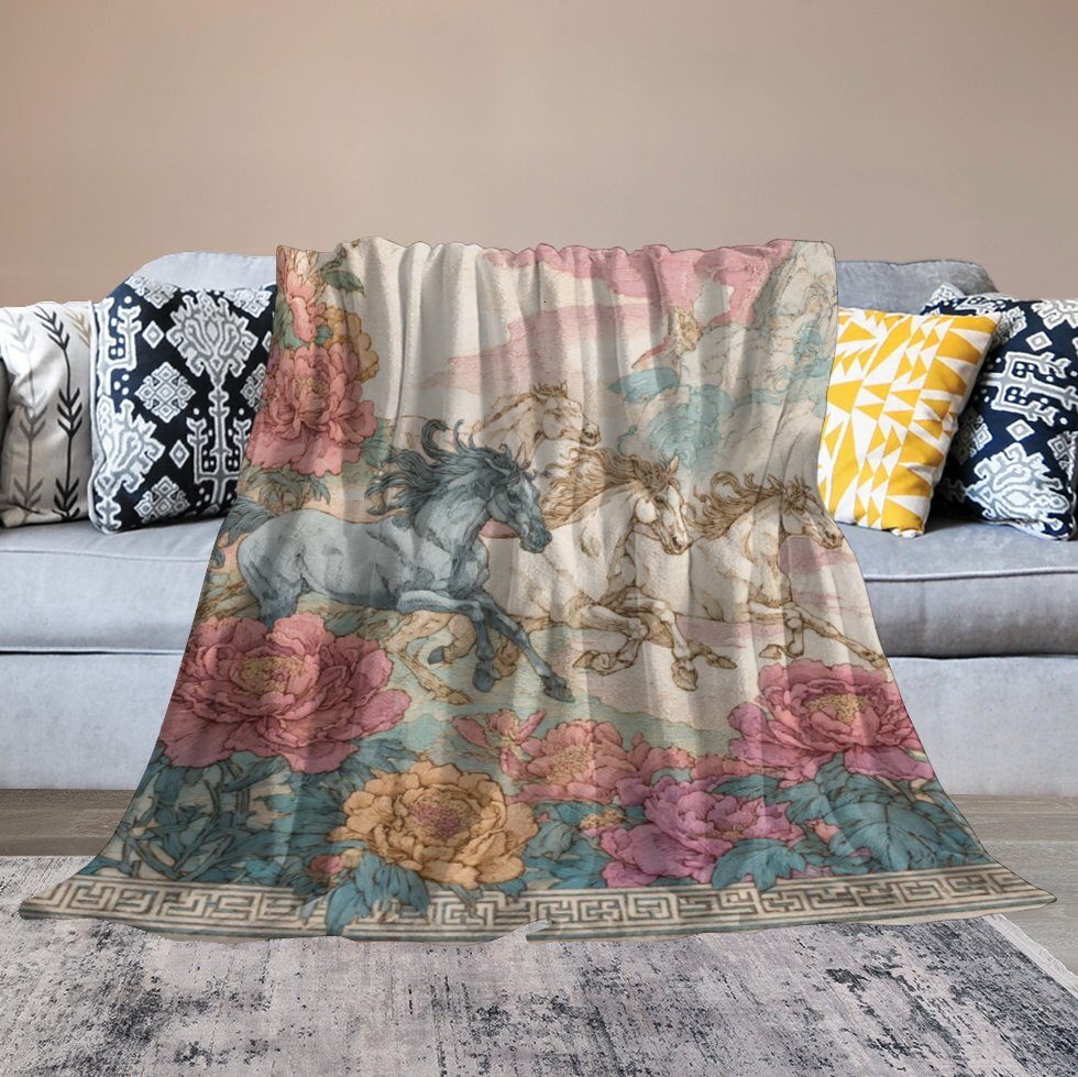 H Designer Horse blanket blanket throw cashmere vibration blanket copert Home Travel Throw Summer Air Conditioner Beach home bedding blankets throws H