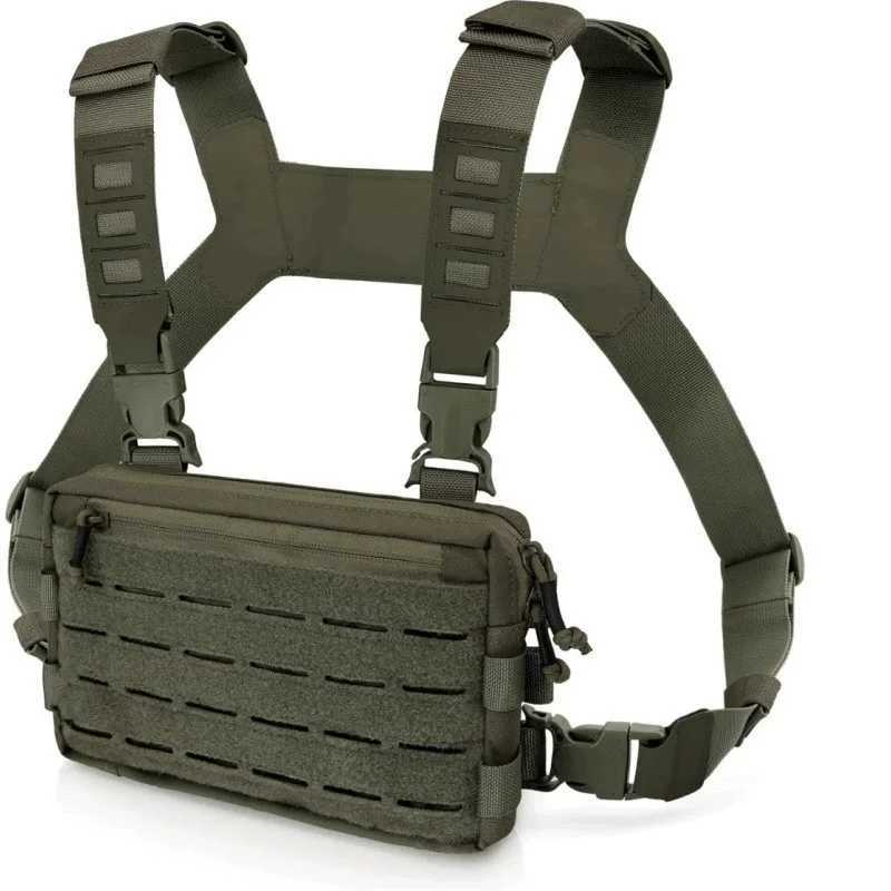 Mens Tactical Chest Bag Outdoor Hunting Tactical Vest Outdoor Sports Cycling Vest Multifunctional Chest Bag Pouch Holster Y251022