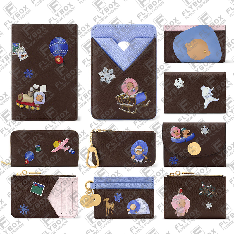 M15324 M15333 M15341 M15343 M15334 2025 Year Christmas Wallet Credit Card Holder Coin Purse Key Pouch Women Fashion Luxury Designer Top Quality M26256 M15320 M15323