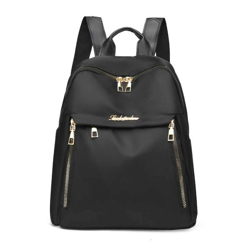 Women Backpack Travel Casual Waterproof Oxford Shoulder Bags Female Large Capacity Handbag Rucksack Black Purse School Pack W251025
