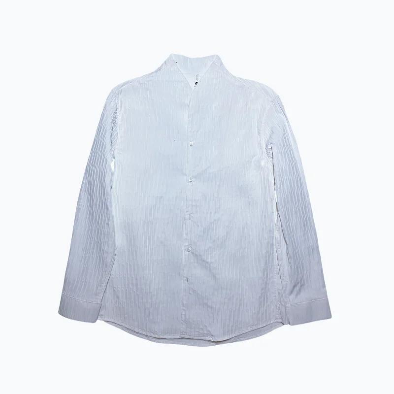 Mens Social Shirt British Style Casual Business Formal Long Sleeved Shirt and Slim Fit Dress Tops Shirt 4XLM 251023