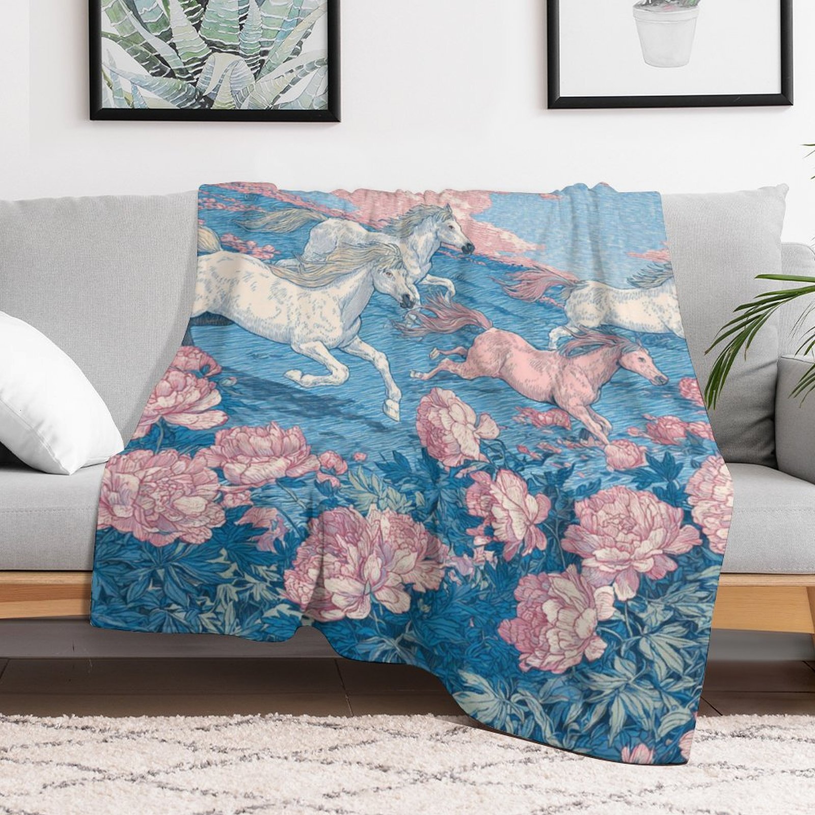 H Designer Horse blanket blanket throw cashmere vibration blanket copert Home Travel Throw Summer Air Conditioner Beach home bedding blankets throws H