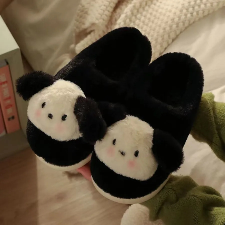 2024 Winter Soft Mens Indoor Antiskid Fluffy Slides Bedroom Cartoon Bear Warm Plush Slippers Male Home Casual Cotton Shoes251020