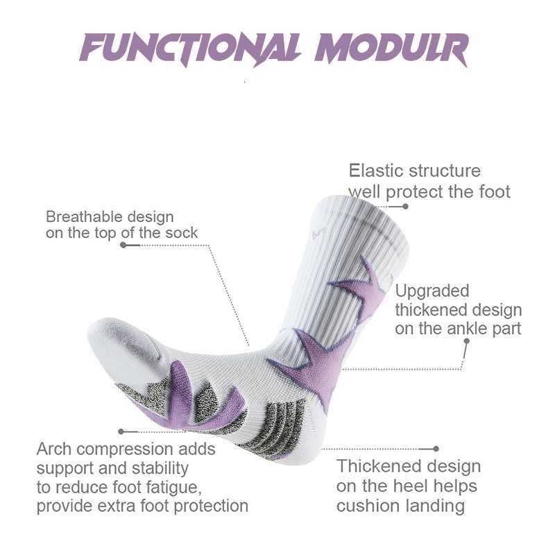 Professional Basketball Socks Breathable Mesh MidTube Length Star Jacquard Sports Socks Towel Bottom Non Slip Socks Y251024