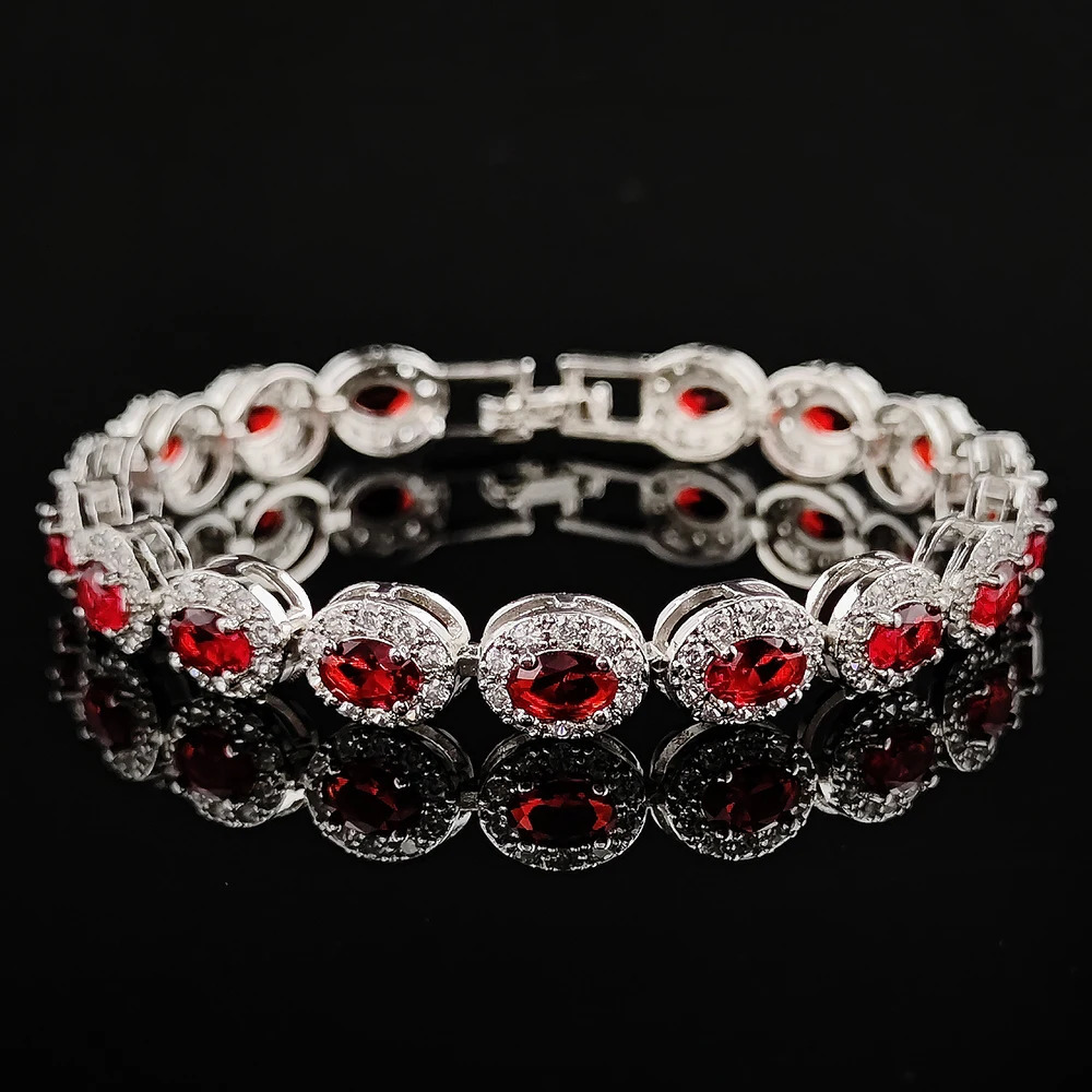 Blue Red Green Black Color Bracelet Bangle for Women Anniversary Gift Jewelry Wholesale S6923 251023