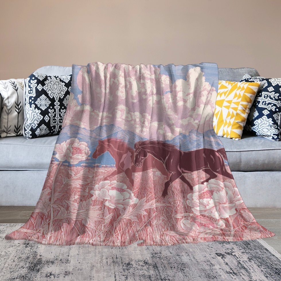 H Designer Horse blanket blanket throw cashmere vibration blanket copert Home Travel Throw Summer Air Conditioner Beach home bedding blankets throws H