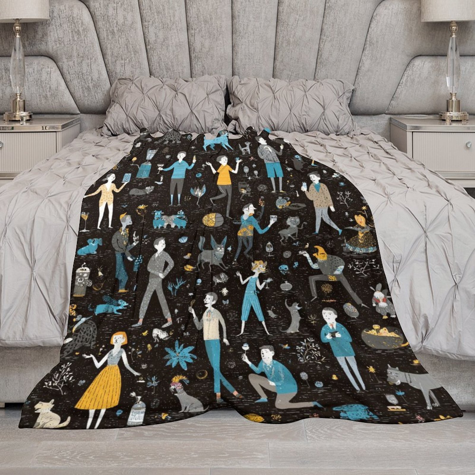 Designer Blackboard blanket blanket throw cashmere vibration blanket copert Home Travel Throw Summer Air Conditioner Beach home bedding blankets throw