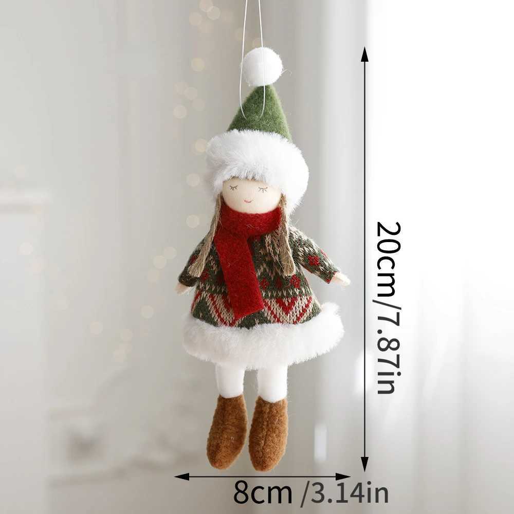 Christmas decoration fabric doll small figurine pendant plush elk Santa Claus snowman Christmas tree decorations C251024