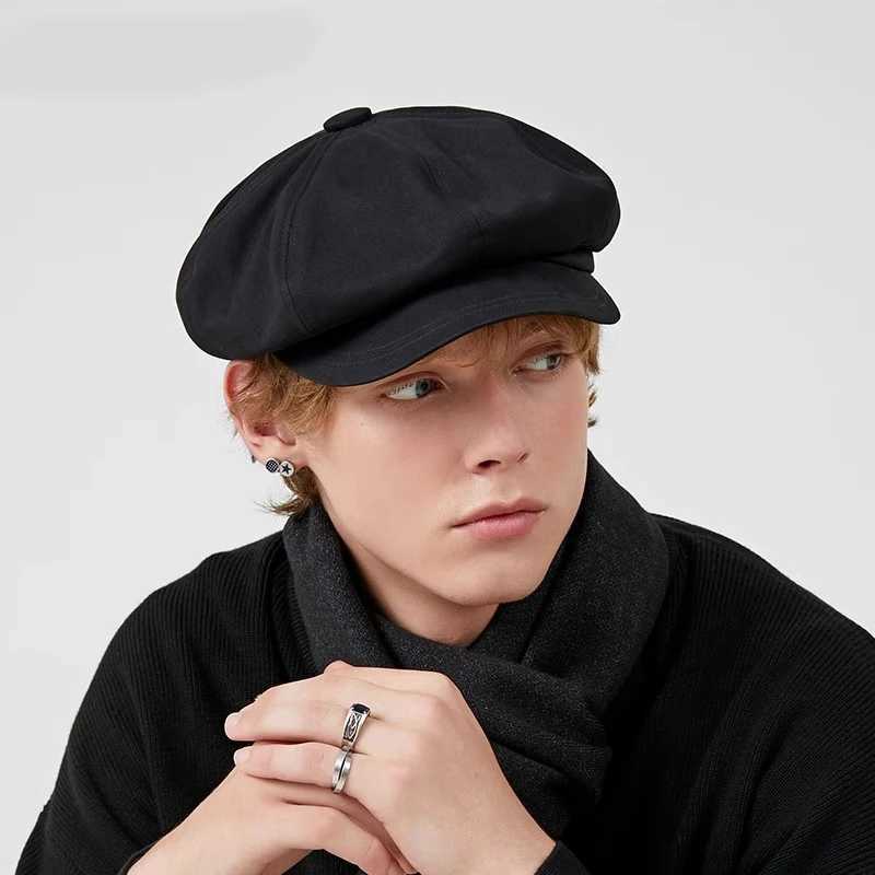 Beret Mens Fashion Spring and Summer Versatile Newsboy C Painters C British Vintage Hat Octagonal C for Men and Wen Y251025