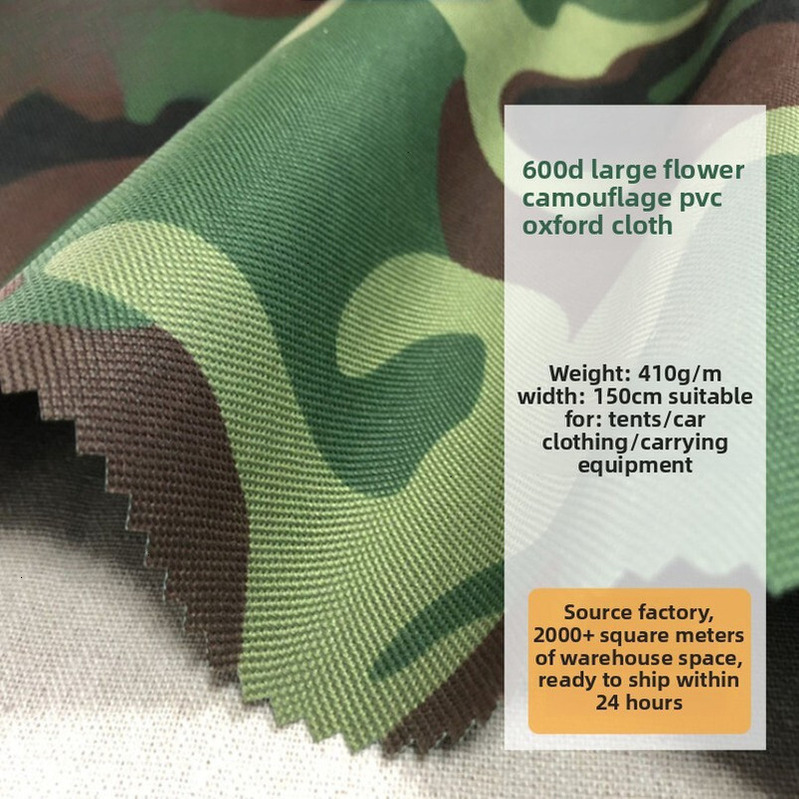 Thickened 600D Camouflage PVC Waterproof Oxford Tarpaulin Rain Cover Sunshade Dustproof Rainproof Cloth Outdoor Wholesale