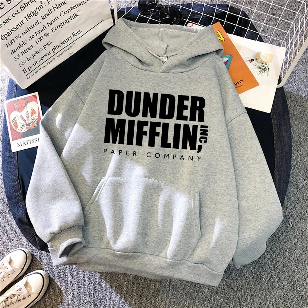 The Office Dunder Mufflin INC Paper Hoodie Dwight Schrute Sweatshirt Men Women Hoodies Casual Pullover Hooded Sweater 251023
