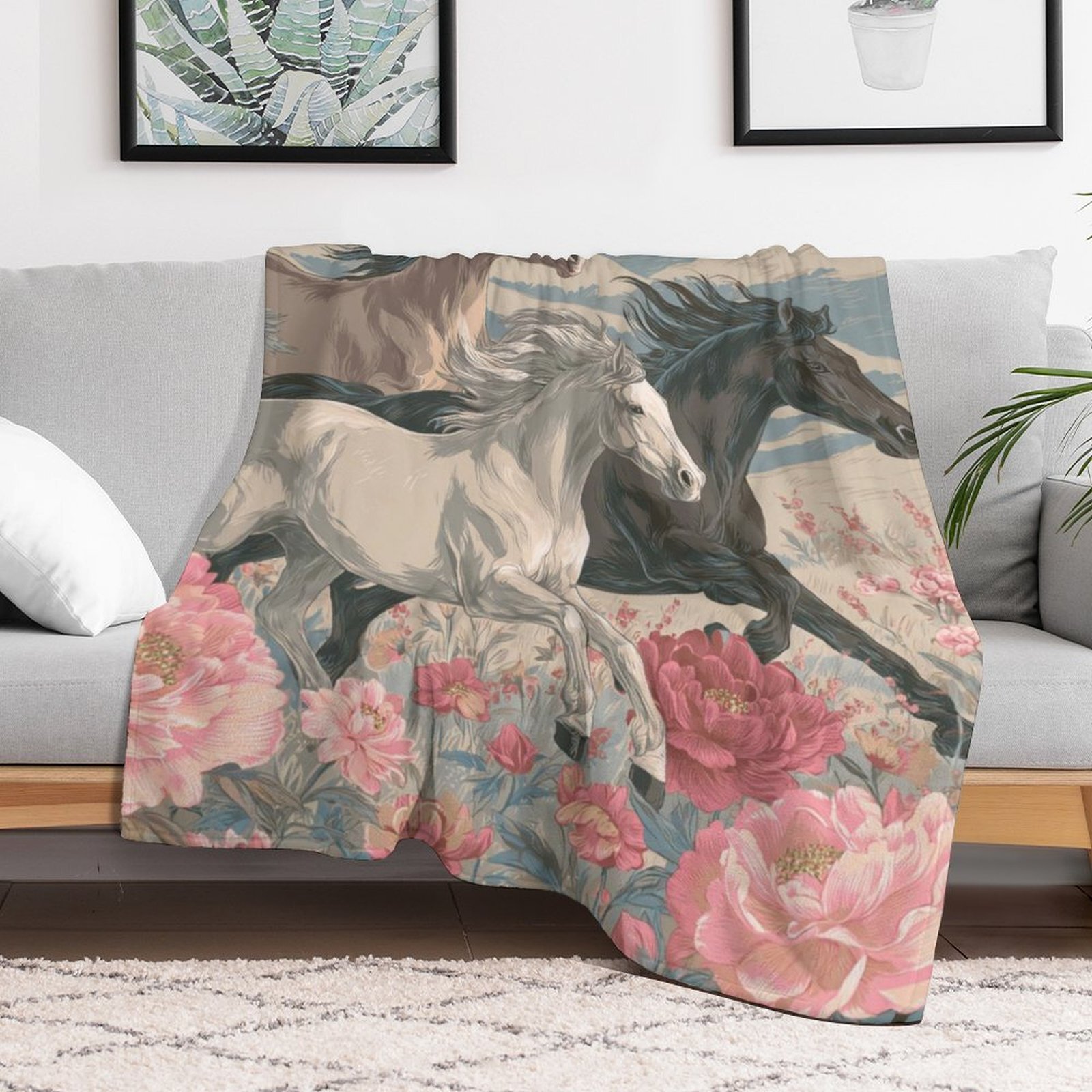 H Designer Horse blanket blanket throw cashmere vibration blanket copert Home Travel Throw Summer Air Conditioner Beach home bedding blankets throws H