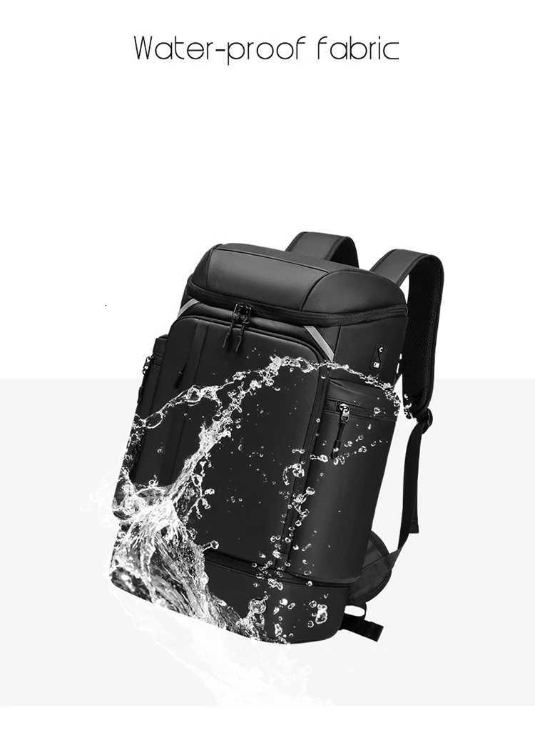Men travel backpack large capacity trekking Backpack Business 17 Inch Laptop Backpack 50L Hiking fashion Backpack With shoe bag W251025