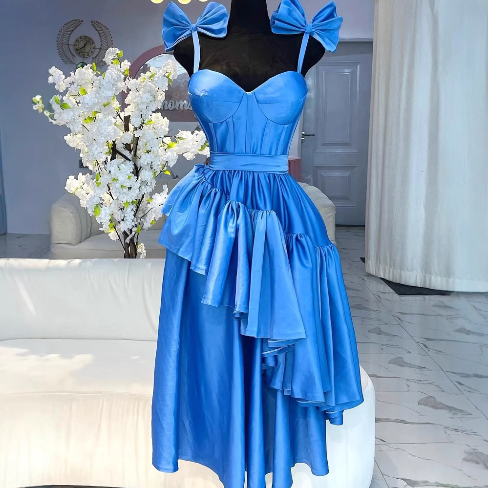 Designer's fashionable new waist tied bow sexy dress African women's clothing