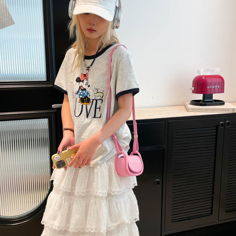 New Fashion Cartoon Children's Bag Cute Cat Parent Child Matching Mini Coin Wallet Outdoor Leisure Single Shoulder Crossbody Bag