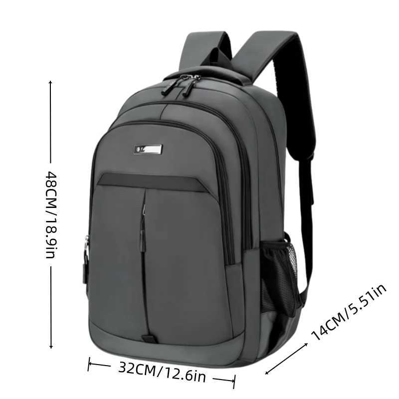 Oxford Cloth Backpack With Adjustable Shoulder Straps Waterproof Large Capacity Daily Commuting Computer Bag Casual Backpack W251025