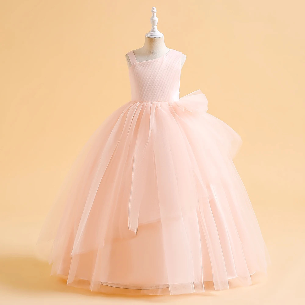 Tulle White Bridesmaid Dresses For Girls Children Costume Elegant Kids Wedding Party Dress Teen Girl Birthday Evening Vestidos 251023