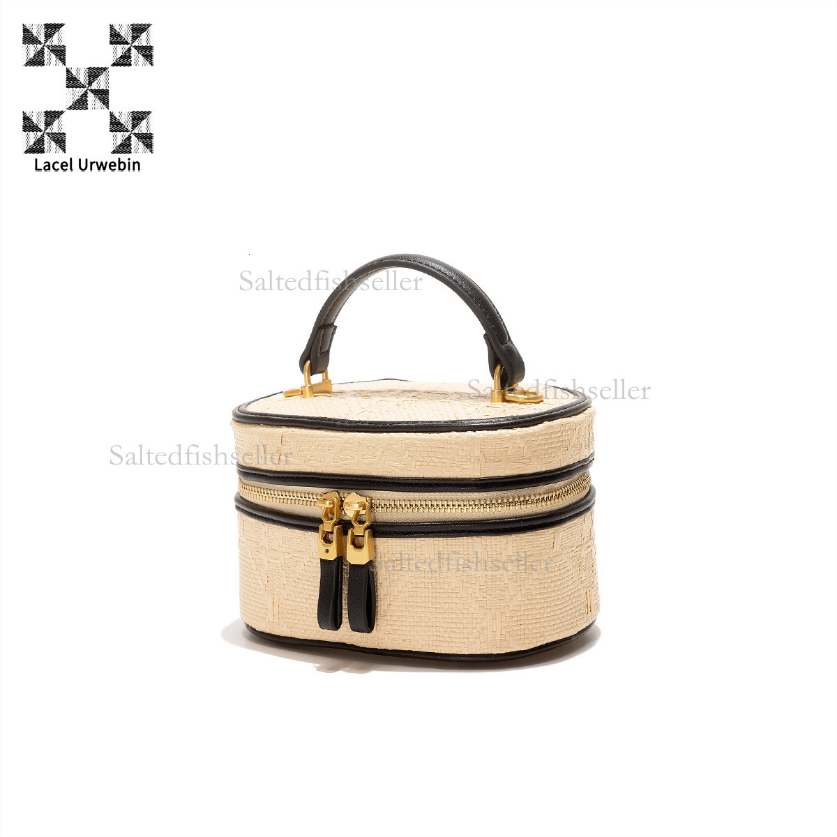 Lacel Urwebin Designer New Straw Handbag Luxury Fashion Women's Portable Travel Bag High Beauty Daily Versatile Zipper Single Shoulder Crossbody 