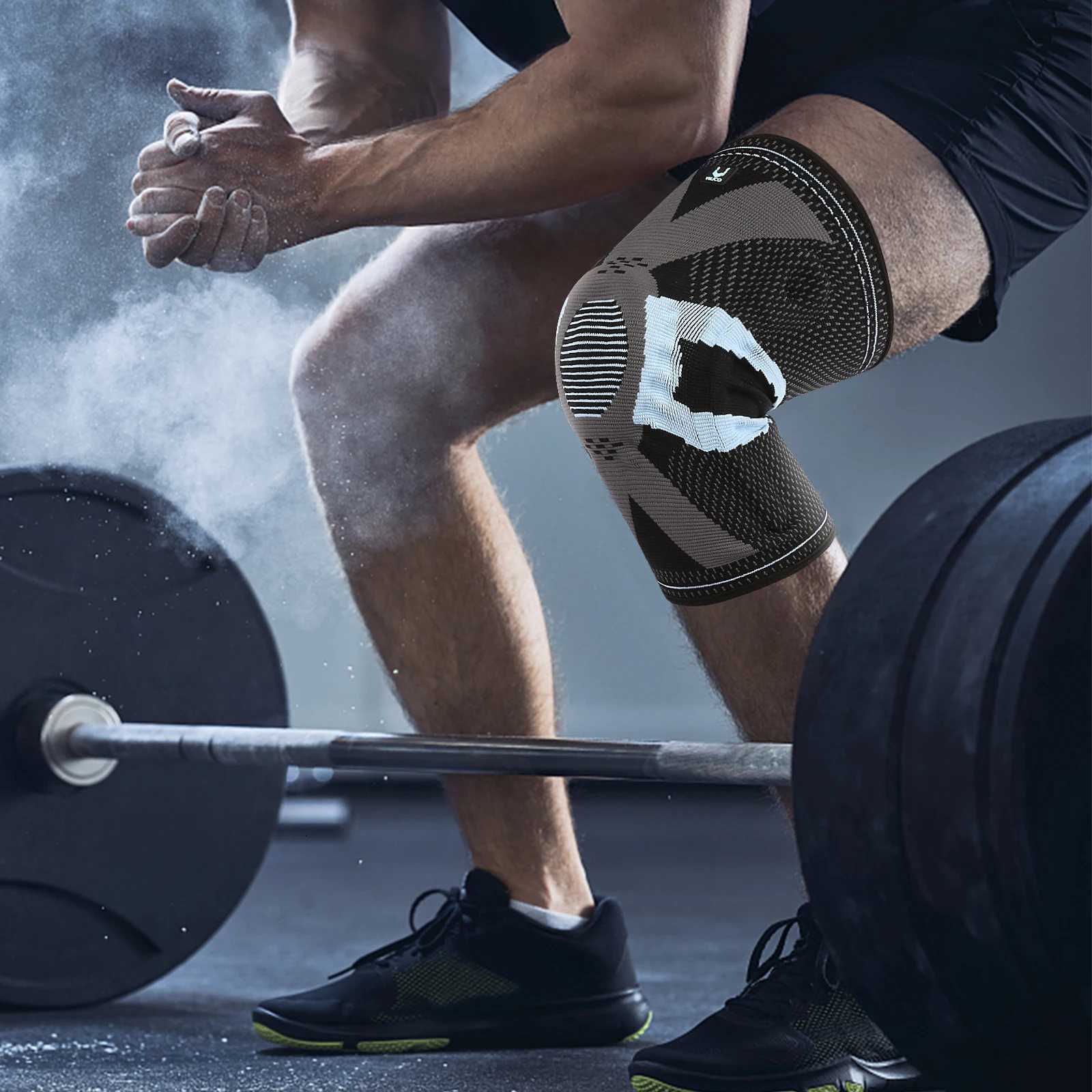 Vilico 1PC Silicone Padded Basketball Knee Pads Patella Brace Kneepad Joint Support Fitness Compression Knee Sleeve Protector Y251024