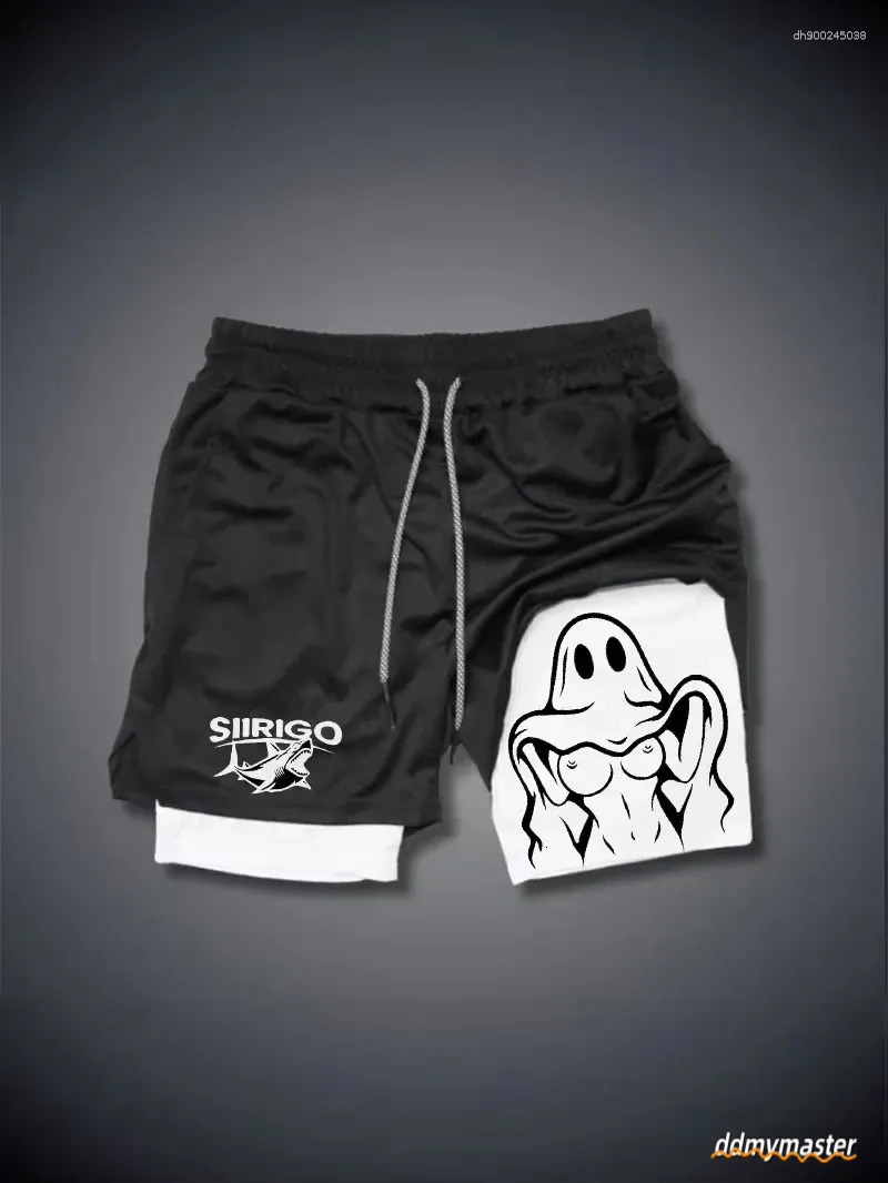 Men's Double Layer Running Shorts - Quick Dry Breathable Gym & Fiess Apparel Ddmymaster