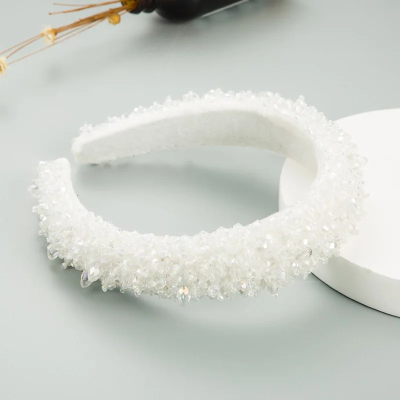 Crystal Full Diamond Hairbands For Women Accessories Korea Hair Band Bows Crown Headbands White Green Pink Black Wholesale 251023