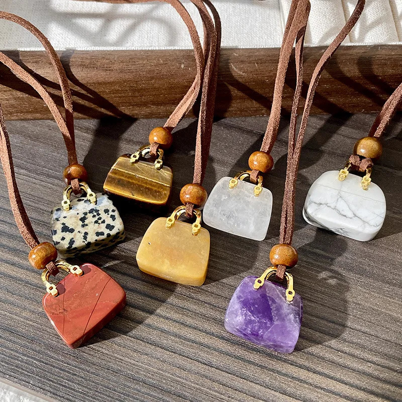 Modern Jewelry Sweet Korean Temperament Small Bag Pendant Necklace For Women Female Gifts Simply Accessories 251023