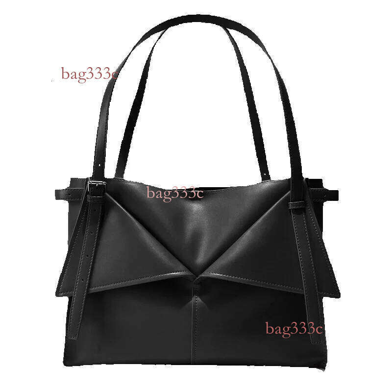 New Handbag Casual Versatile Single Shoulder Crossbody Underarm Transformable Foldable Bag Cowhide Woven Bag