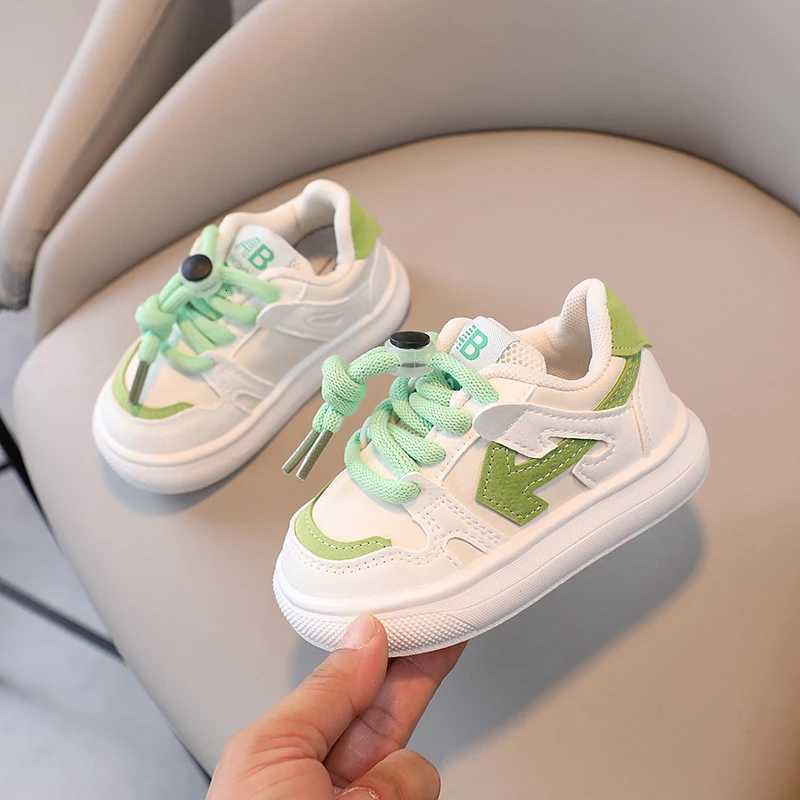 Girls Sports Shoes 2024 New Childrens Leather Casual Shoes Versatile Boys and Babies s skate shoesT251025 S251027