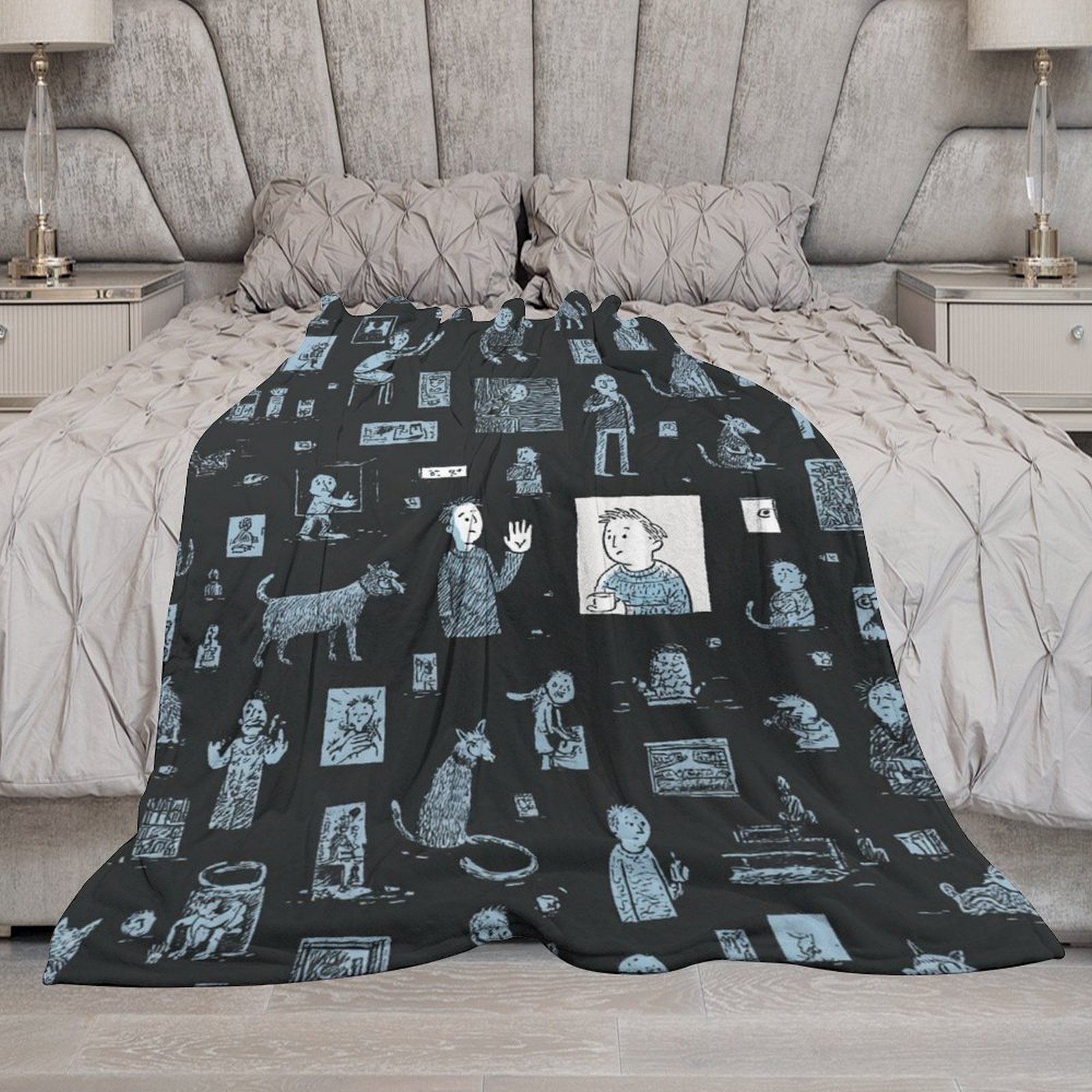 Designer Blackboard blanket blanket throw cashmere vibration blanket copert Home Travel Throw Summer Air Conditioner Beach home bedding blankets throw