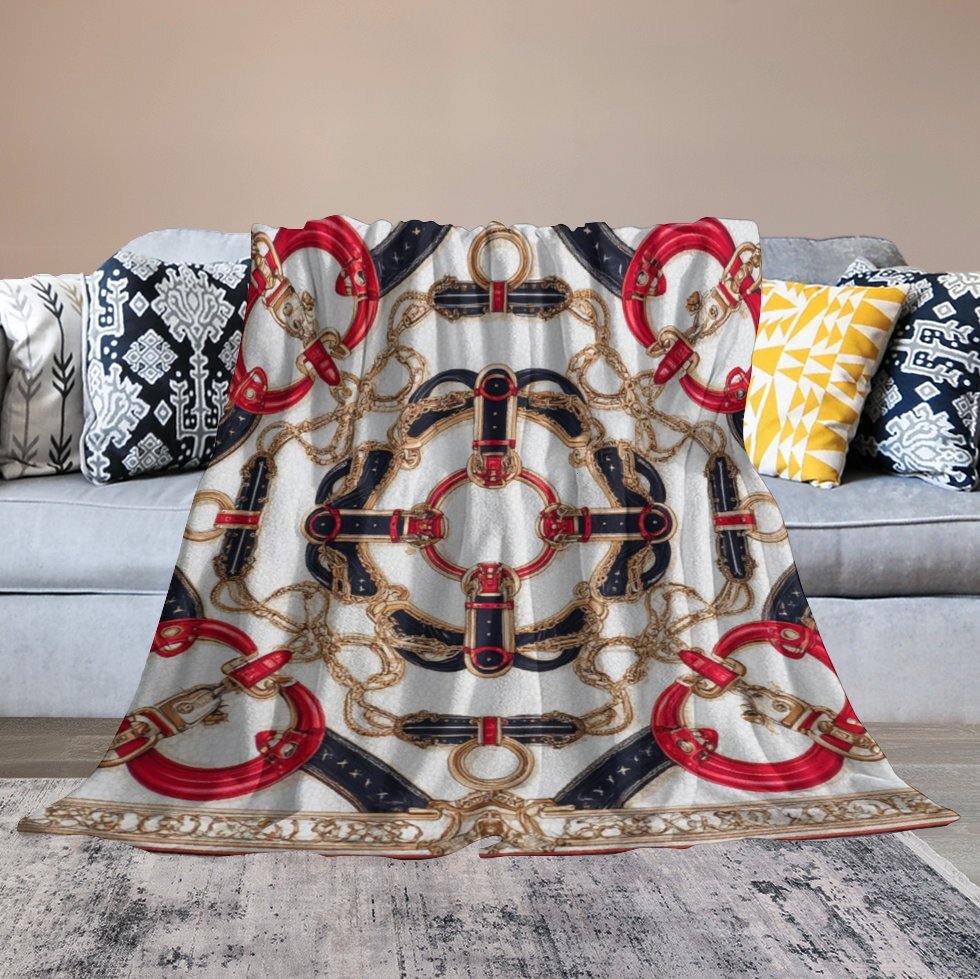 H Designer Horse blanket blanket throw cashmere vibration blanket copert Home Travel Throw Summer Air Conditioner Beach home bedding blankets throws H