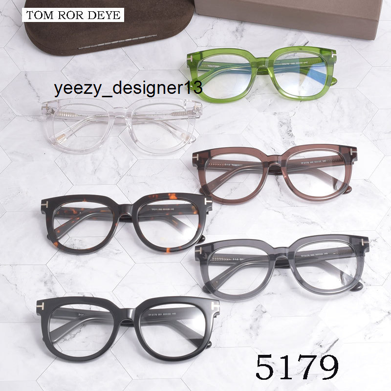 designer sunglasses luxury glasses for men women gold silver eyeglass frame tf5179 classic acetate large prescription size non toms fords fordd tf 570H