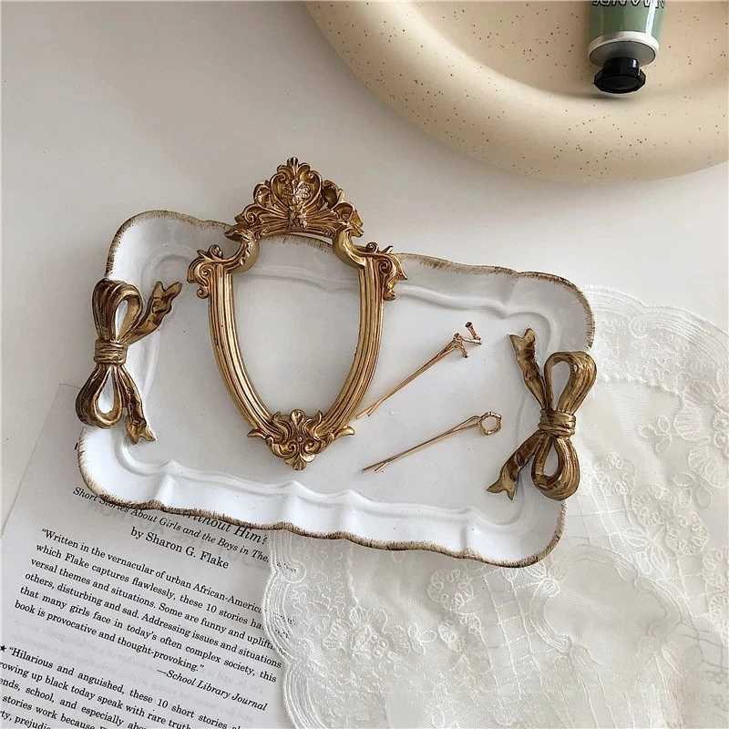 Piece Bow Tray Fruit Dessert Resin Tray Cake Jewelry Storage Tray Party Decoration Tableware Candy Tray Organizer Tools Y251025