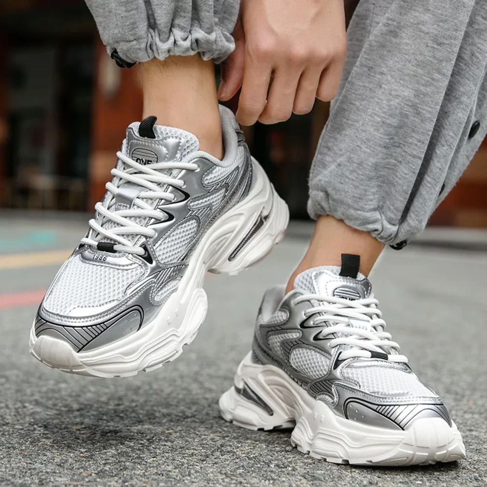 2026 New thick-soled dad shoes for men and women, light and comfortable fashion leisure shoes
