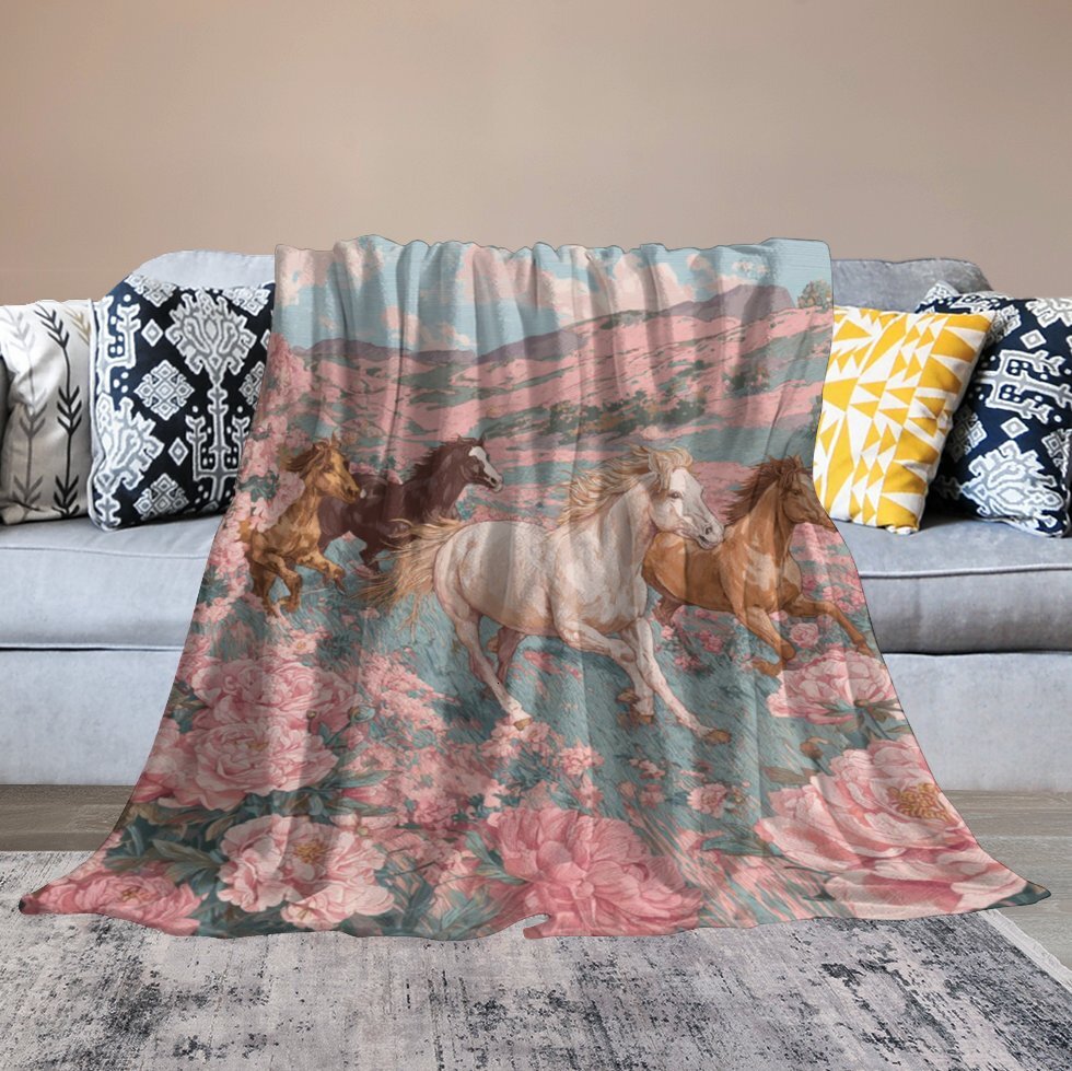 H Designer Horse blanket blanket throw cashmere vibration blanket copert Home Travel Throw Summer Air Conditioner Beach home bedding blankets throws H