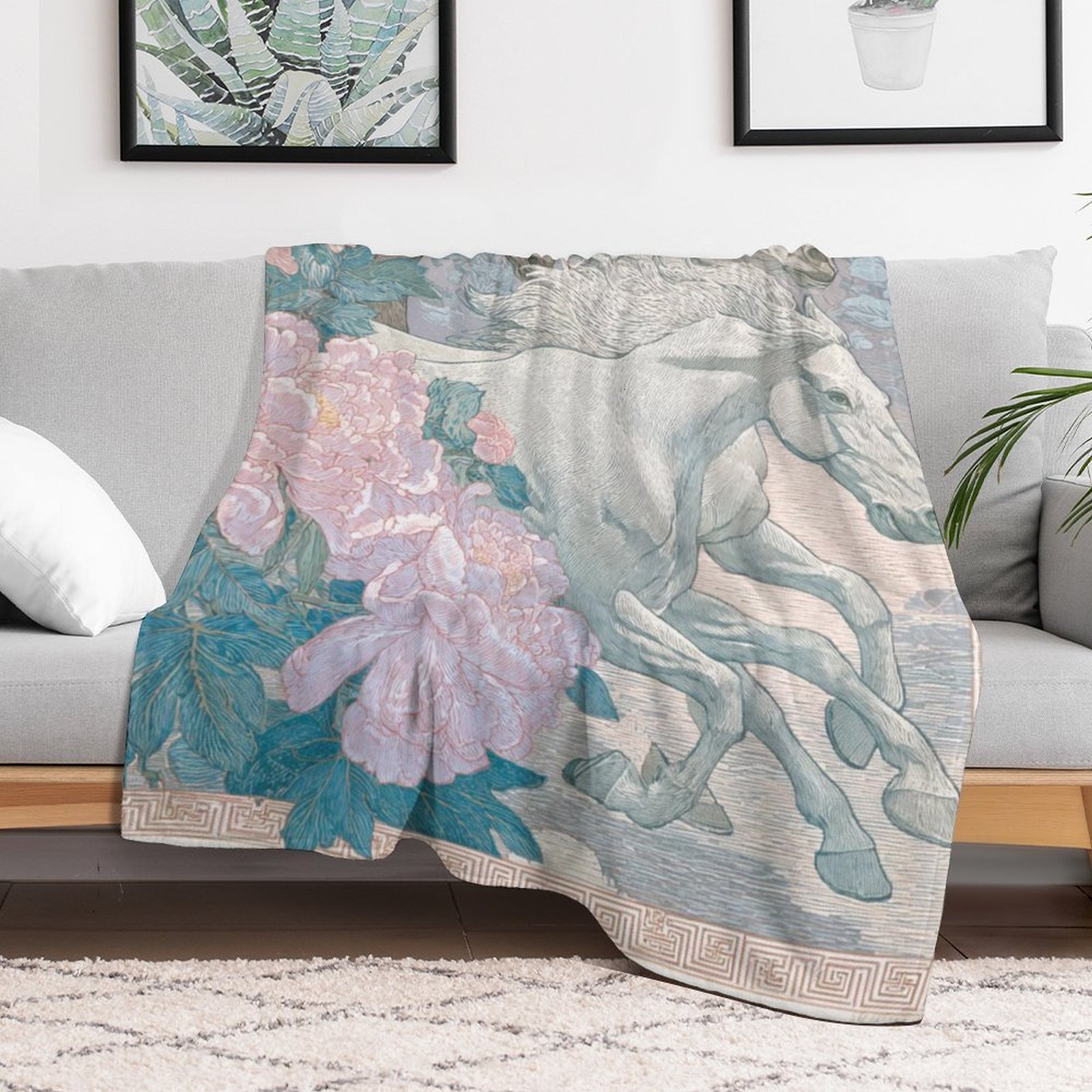 H Designer Horse blanket blanket throw cashmere vibration blanket copert Home Travel Throw Summer Air Conditioner Beach home bedding blankets throws H