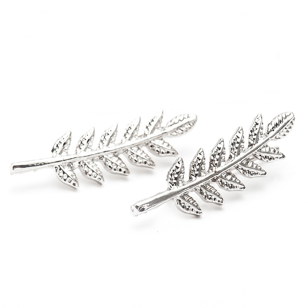 New Fashion Simple Leaf-Shaped Earrings Ear Cuffs for Women
