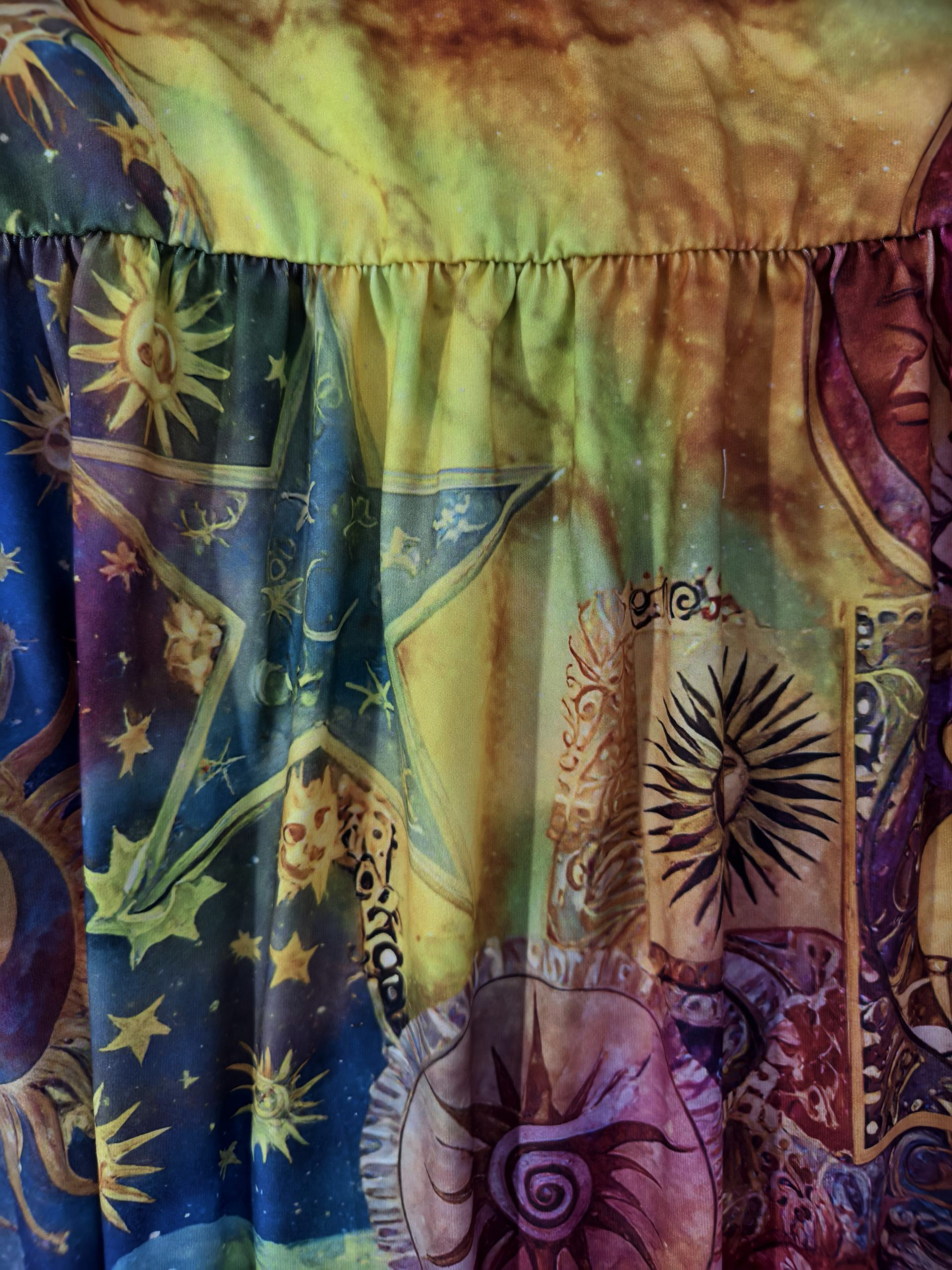 Autumn Winter Women's Digital Printed Indian Vacation Country Style Lady Dress, Milk Silk Casual Maxi Dress, S-XXL Floral--CF51231