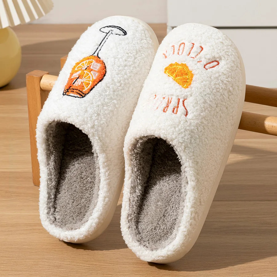 Aperol Spritz Womens Slippers Spritz OClock Cozy Comfy Fluffy Slippers Party Bridal Shower Girl Mom Daughter Gift251020