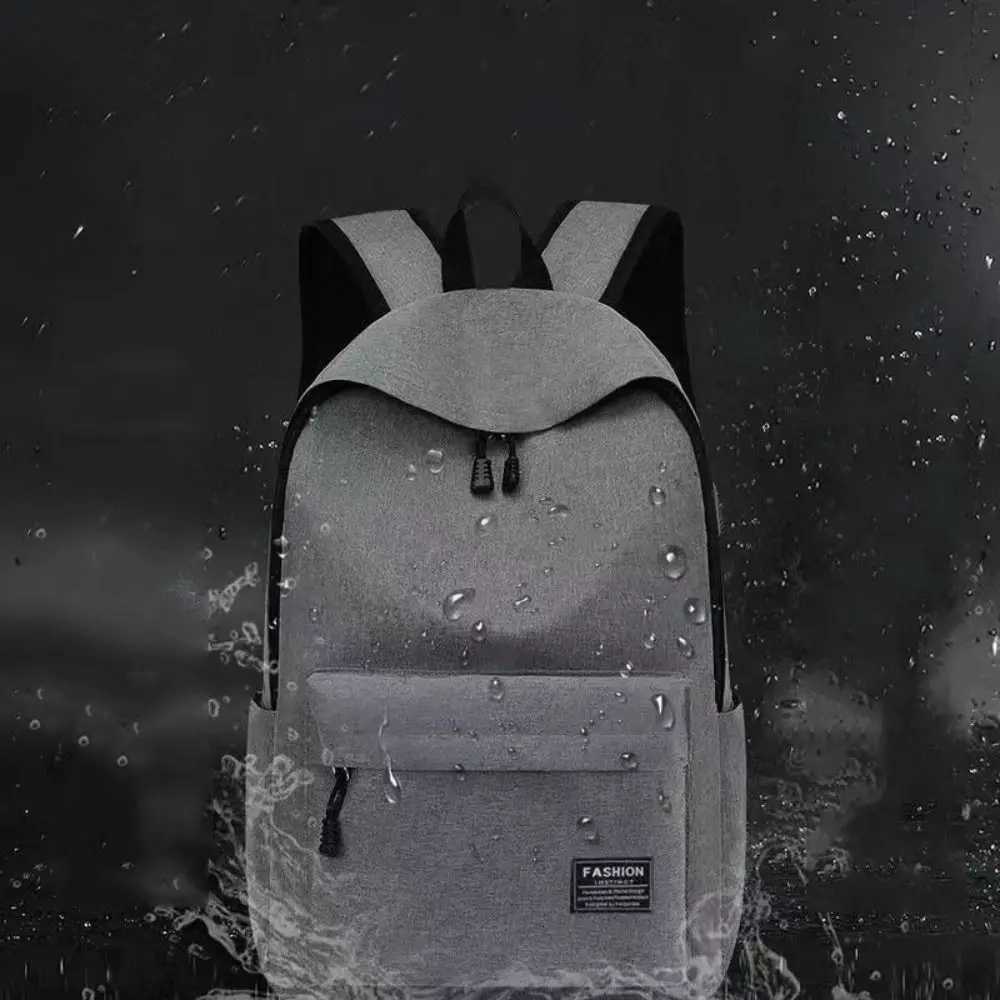 Trendy Mens Minimalist Backpack Versatile Backpack Large Capacity Student Backpack Computer Travel Bag Washable Backpack W251025
