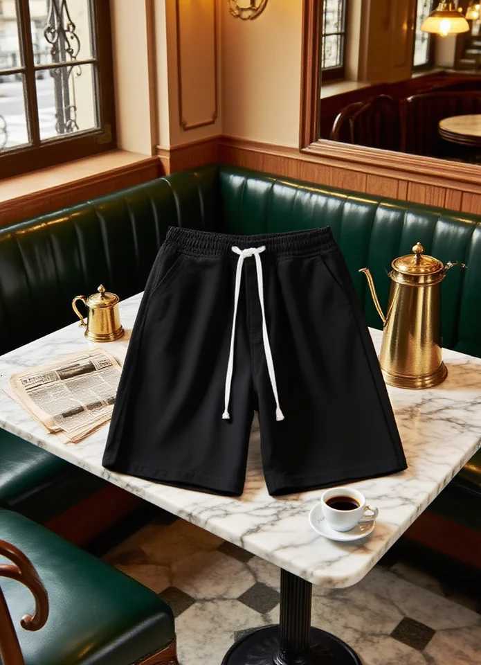 2025 New Korean Retro Men Jeans Summer Loose Men Wide Leg Knee Shorts New Washed Casual Fashion Denim ShortsXJ251025