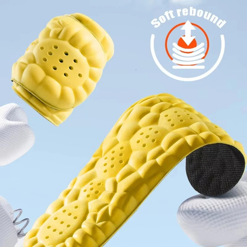 4D Cloud Technology PU Sole Sports Insoles For Shoes Soft Breathable Shock Absorption Cushion Running Orthopedic Care Insoles251020